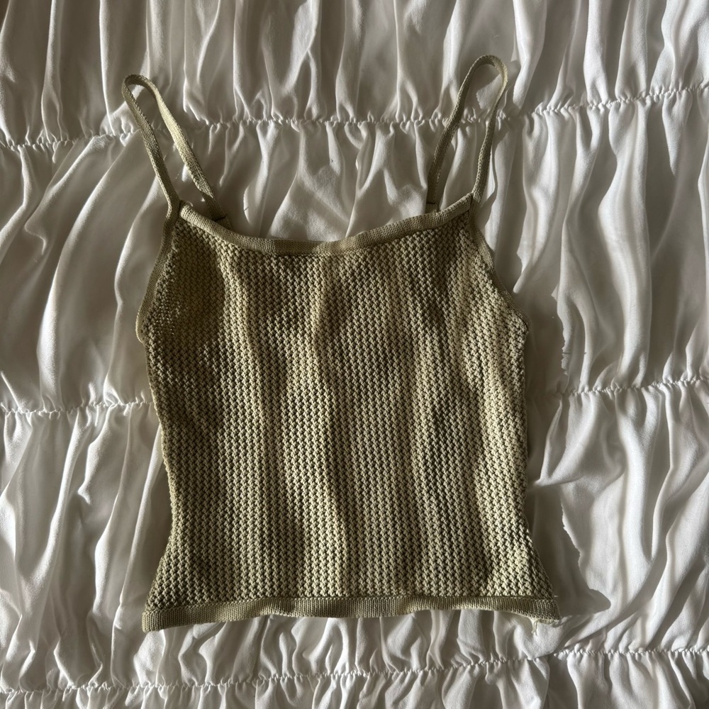 PacSun Sage Green Knit Camisole